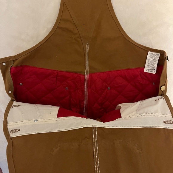 Insulated Carhartt Bib Overalls, never worn. With stickers. - Picture 2 of 4